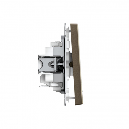 Systeme Electric ArtGallery Мокко Выключатель 1-клавишный с подсветкой, 10АХ, механизм, быстрозажим. клем.