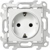 Simon 24 Белая Розетка 2К+3 Sсhuko с защитными шторками