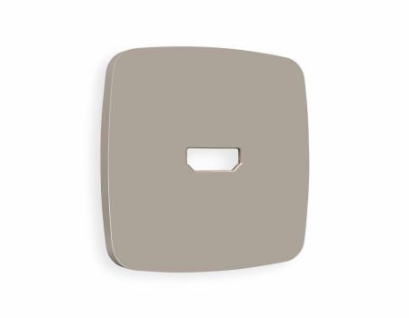 Лицевая панель OMEGA (Серо-бежевый матовый) для HDMI розетки QUANT OP3740