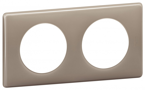 Legrand Celiane Кофейный глянец Рамка 2-я (2+2 мод)