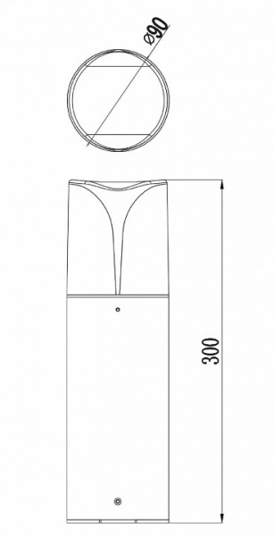 Фонарь уличный (столб) O017FL-01B Maytoni Piccadilly