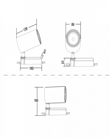Трековый светильник TR029-3-20W4K-B Maytoni Vuoro
