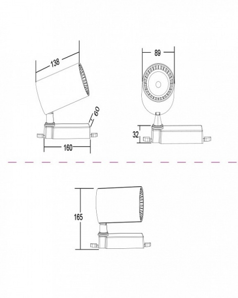 Трековый светильник TR029-3-20W4K-B Maytoni Vuoro