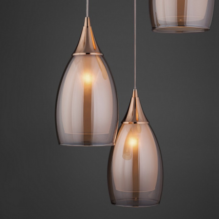 Подвесной светильник с плафонами 50085/3 золото Eurosvet Cosmic