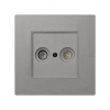 Simon 27 Scudo Серая Накладка на механизм телевизионной розетки