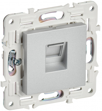 IEK SKANDY Серебряный Розетка компьютерная RJ45 кат.5E SK-K01S