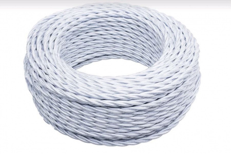 BIRONI Белый глянец Витой провод 2*2,5 10м BIRONI Белый глянец Витой провод 2*2,5 10м