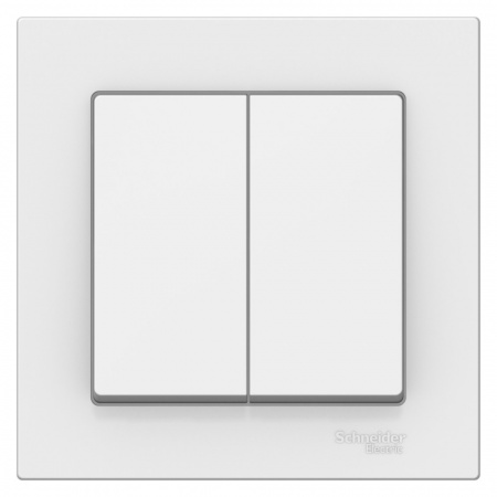 Systeme Electric AtlasDesign Лотос Выключатель 2-клавишный, сх.5, 10АХ, в сборе