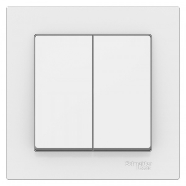 Systeme Electric AtlasDesign Лотос Выключатель 2-клавишный, сх.5, 10АХ, в сборе