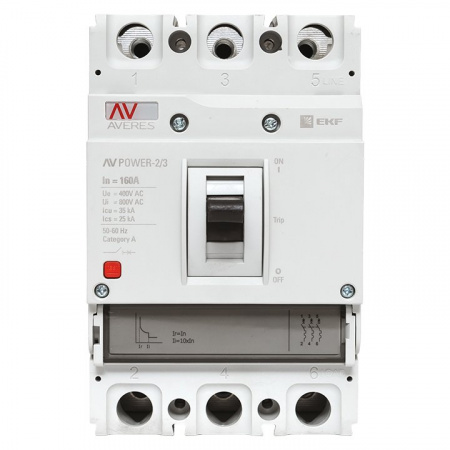 EKF Averes Автоматический выключатель AV POWER-2/3 160А 35kA TR