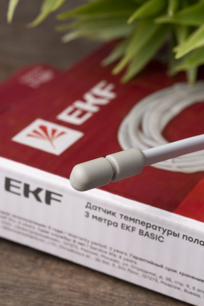 Датчик температуры пола 3 метра EKF Basic Датчик температуры пола 3 метра EKF Basic