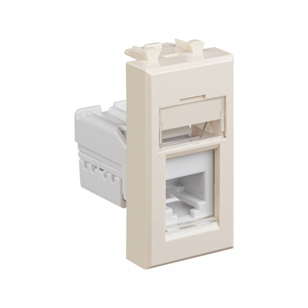 DKC Avanti Ванильная дымка телефонная розетка RJ-12 1 модуль