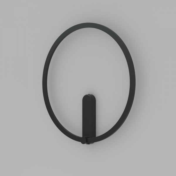 DK5035-BK Бра ROUND со светодиодом, IP20, 24W, 3000/4000/6500K, черный, алюминий