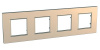 Schneider Electric Unica Quadro Медь Рамка 4-ая