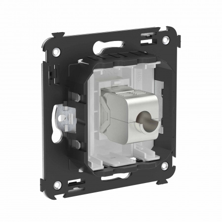 DKC Avanti Компьютерная розетка RJ-45 без шторки в стену, кат.6А одинарная экранированная, Белое облако