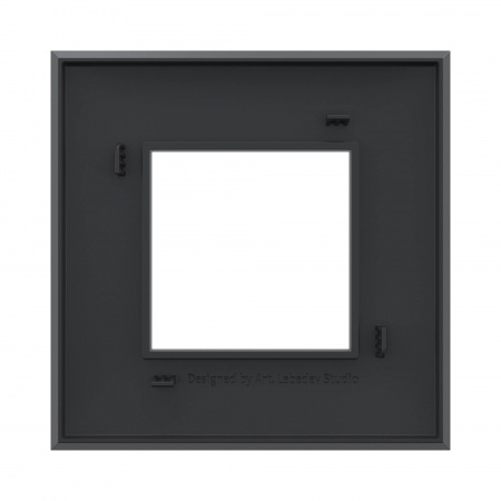 DKC Avanti Черный матовый Рамка 2 модуля