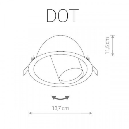 Встраиваемый светильник Nowodvorski Dot 9378