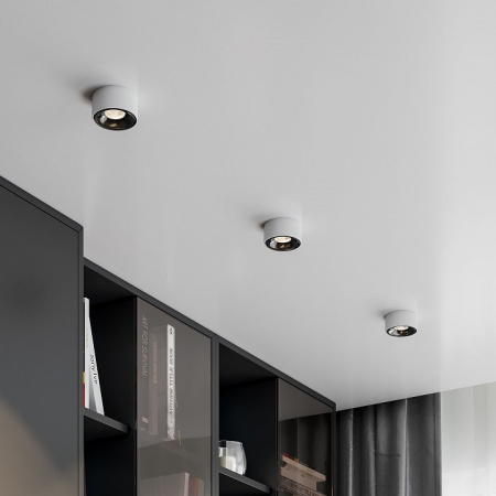 Светильник встраиваемый светодиодный Glam белый/черный 25095/LED Elektrostandard Glam a065708