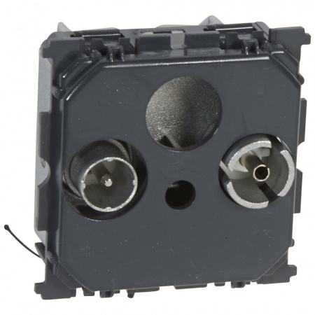 Legrand Celiane Мех TV-FM розетка единственная 2 мод