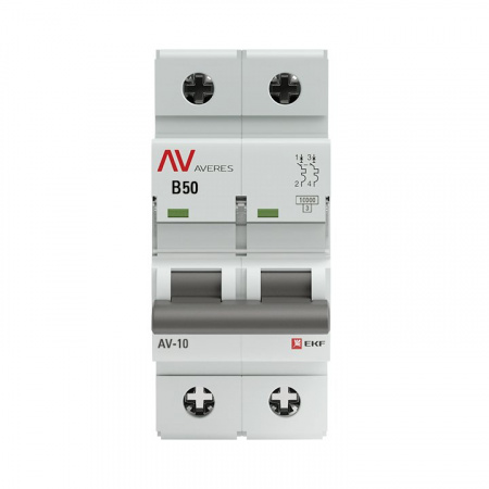 EKF Averes AV-10 Автоматический выключатель  (B) 2P 50А 10kA