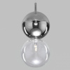Подвесной светильник со стеклянным плафоном 50091/1 хром/дымчатый Eurosvet Selisa