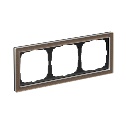 Systeme Electric ArtGallery Pure Органическое стекло Мокко Рамка 3-ая