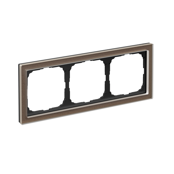 Systeme Electric ArtGallery Pure Органическое стекло Мокко Рамка 3-ая