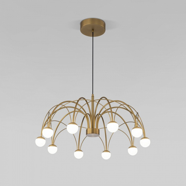 Подвесной светодиодный светильник 90030/10 LED золото Eurosvet Ragno