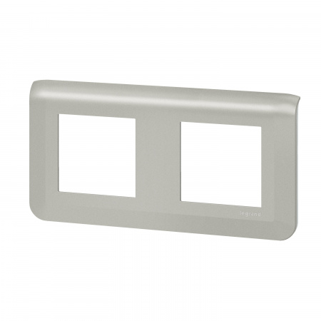 Legrand Mosaiс Рамка - Программа Mosaic - 2Х2 модуля - алюминий