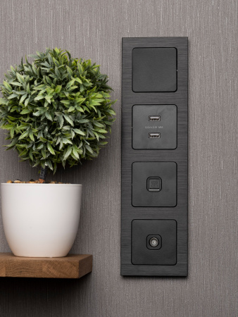 EKF PROxima Стокгольм Черный Металл Рамка 4-ая