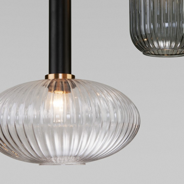 Подвесной светильник со стеклянными плафонами 50183/3 черный Eurosvet Bravo