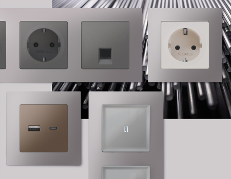 Рамка ALFA Techno (Сталь матовый) 1-ая AF220501