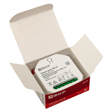 EKF Connect Умное реле в подрозетник 1-канальное Wi-Fi