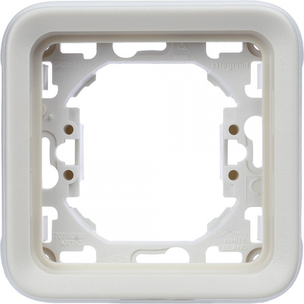 Legrand Plexo Arctic Антибактериальный Рамка 1-ая с суппортом,внутреннего монтажа