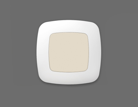 Лицевая панель OMEGA (Бежевый матовый) заглушка для суппорта QUANT OP3360