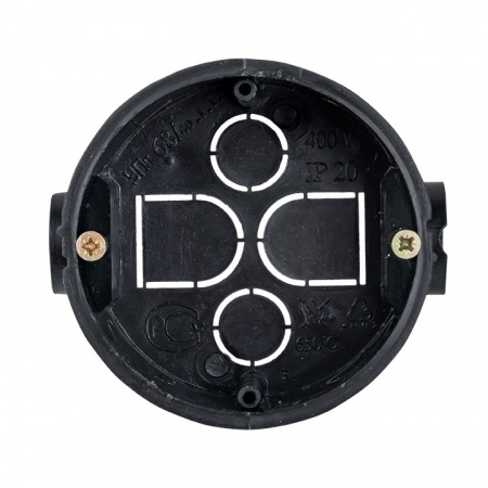 EKF PROxima Коробка установочная приборная КМТ-010-044 со стыковочными узлами и саморезами для твердых стен (71х42)