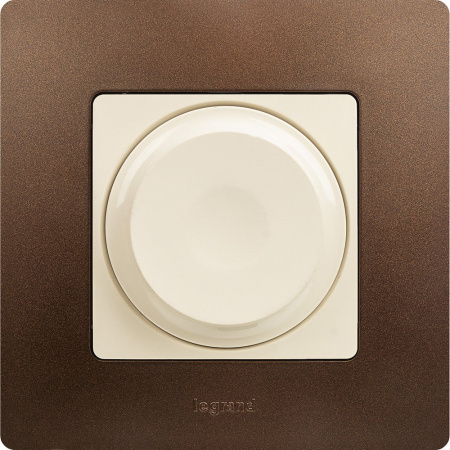 Legrand Etika Слоновая кость Светорегулятор поворотный, 300Вт, без нейтрали