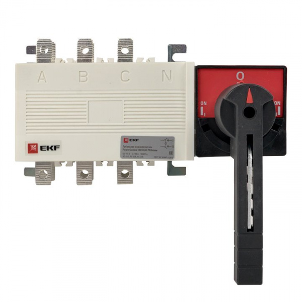 EKF PROxima Рубильник-переключатель 100A 3P c рукояткой управления для прямой установки PowerSwitch