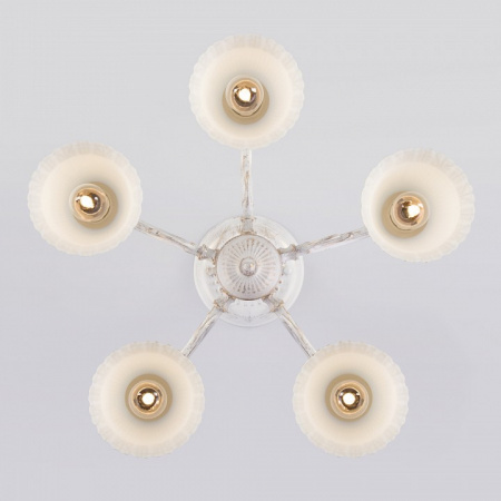 Потолочная люстра 60107/5 белый с золотом Eurosvet Campina