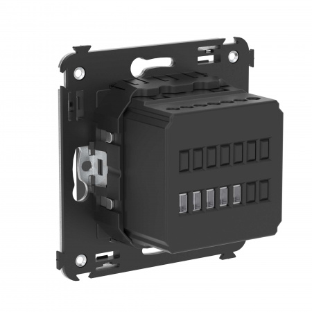 DKC Avanti Черный квадрат Термостат для теплых полов