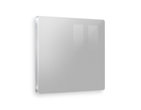 Лицевая панель ALFA (Серебро глянец) заглушка для суппорта QUANT AP4160