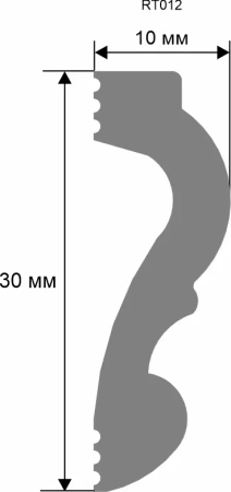 Молдинг. 2000×30×10 мм RT012