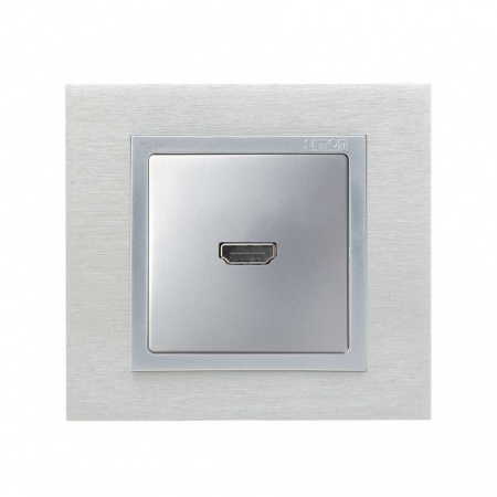 Simon 82 Detail Алюминий Накладка Розетки HDMI (7501094-039)