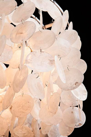 Люстра с перламутром 60005/3 хром / перламутр Eurosvet Sandra