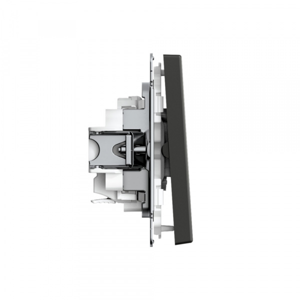 Systeme Electric ArtGallery Базальт Выключатель 2-клавишный, 10АХ, механизм, быстрозажим. клем.