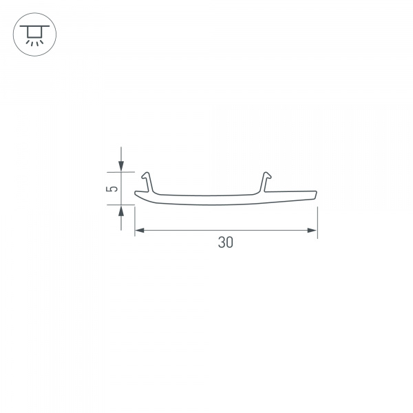 Экран STRETCH-S-30-WALL-SIDE-100m (STEP) (Arlight, -)