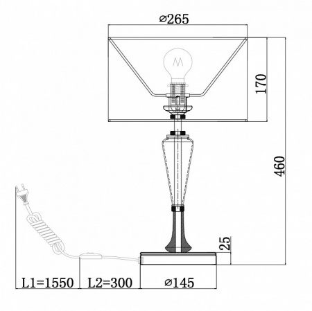 Настольный светильник MOD014TL-01N Maytoni Alicante