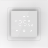 Donel Термостат с датчиком пола, программируемый с Wi-Fi , 16 A, 45*45 мм. белое стекло, серия DTEF