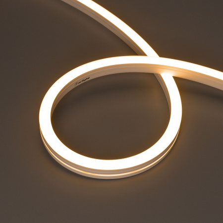 Arlight Лента герметичная MOONLIGHT-SIDE-A140-12x17mm 24V Warm2700 (9.6 W/m, IP67, 5m, wire x2) (Боковой вывод кабеля)