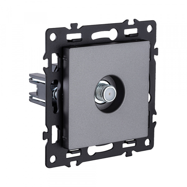 Розетка TV, серый Kollinger Asthetik AS-020GY